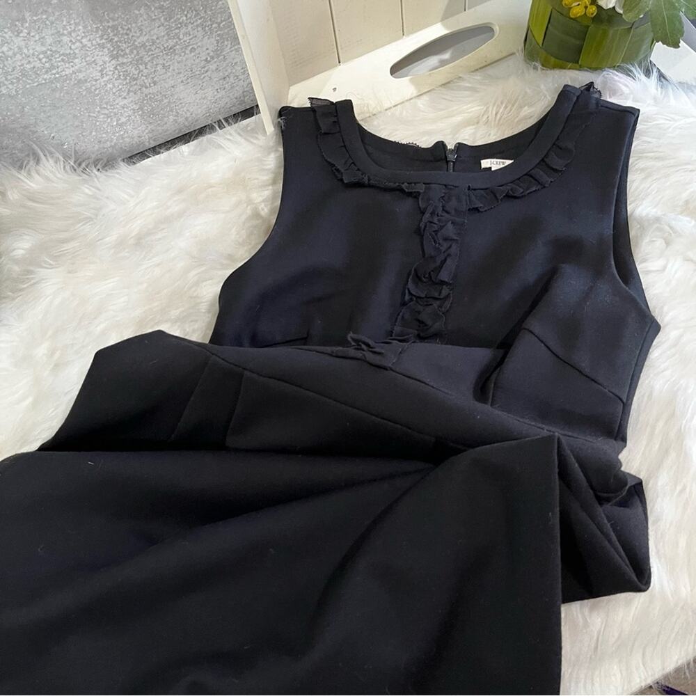 NEW J. Crew Ruffled Tailored Structured Longline Pinafore Career Dress 4 NWOT - Picture 10 of 16
